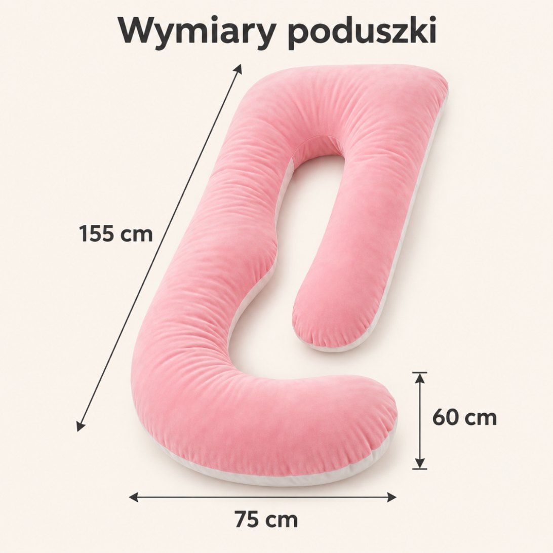 Wymiary poduszki: 155 × 75 × 60 cm
